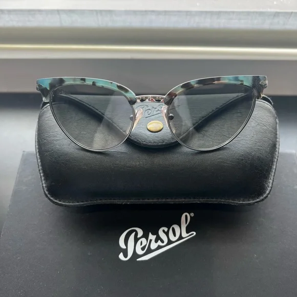 Persol Tailoring Edition Sunglasses NWT Persol PO3199S Sunglasses in Black/Silver | Persol® Persol USA main image 2